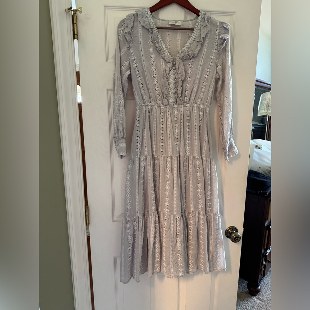 Beautiful grey maxi dress